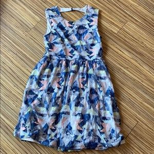 Vera Wang back cut out dress